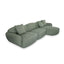 CLC10393-AE 3 Seater Right Chaise Sofa - Amazon Green