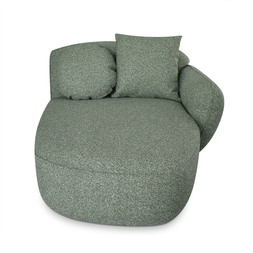 CLC10393-AE 3 Seater Right Chaise Sofa - Amazon Green