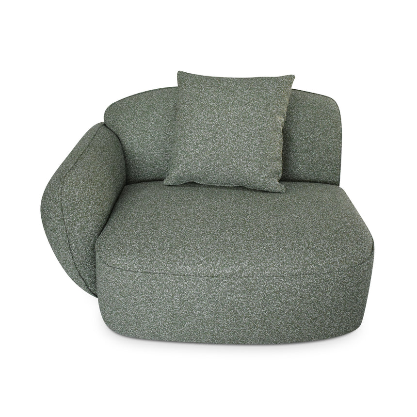 CLC10393-AE 3 Seater Right Chaise Sofa - Amazon Green