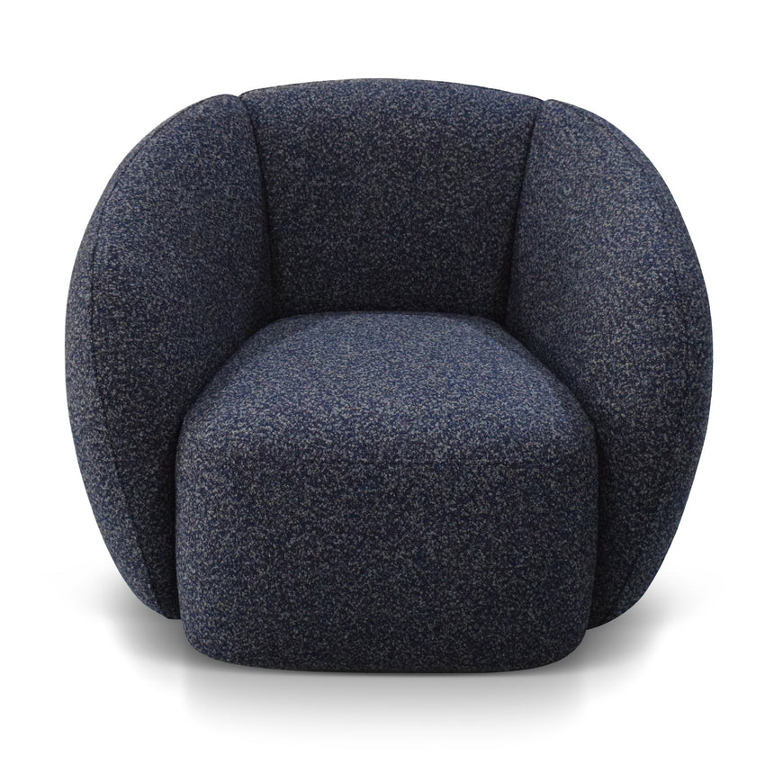 CLC8848-IG Fabric Armchair - Dark Grey Fleck - Black Oak