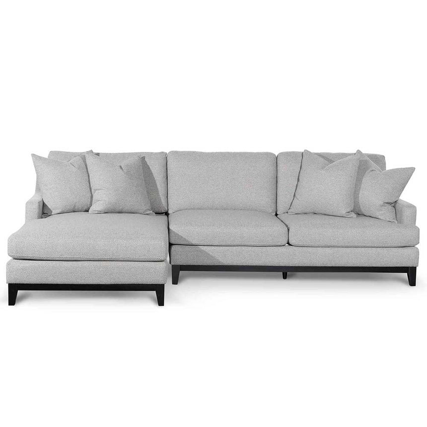 CLC6267-CA 3 Seater Left Chaise Fabric Sofa - Grey