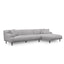 CLC8838-CA 3 Seater Right Chaise Fabric Sofa - Sterling Sand