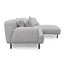 CLC8838-CA 3 Seater Right Chaise Fabric Sofa - Sterling Sand