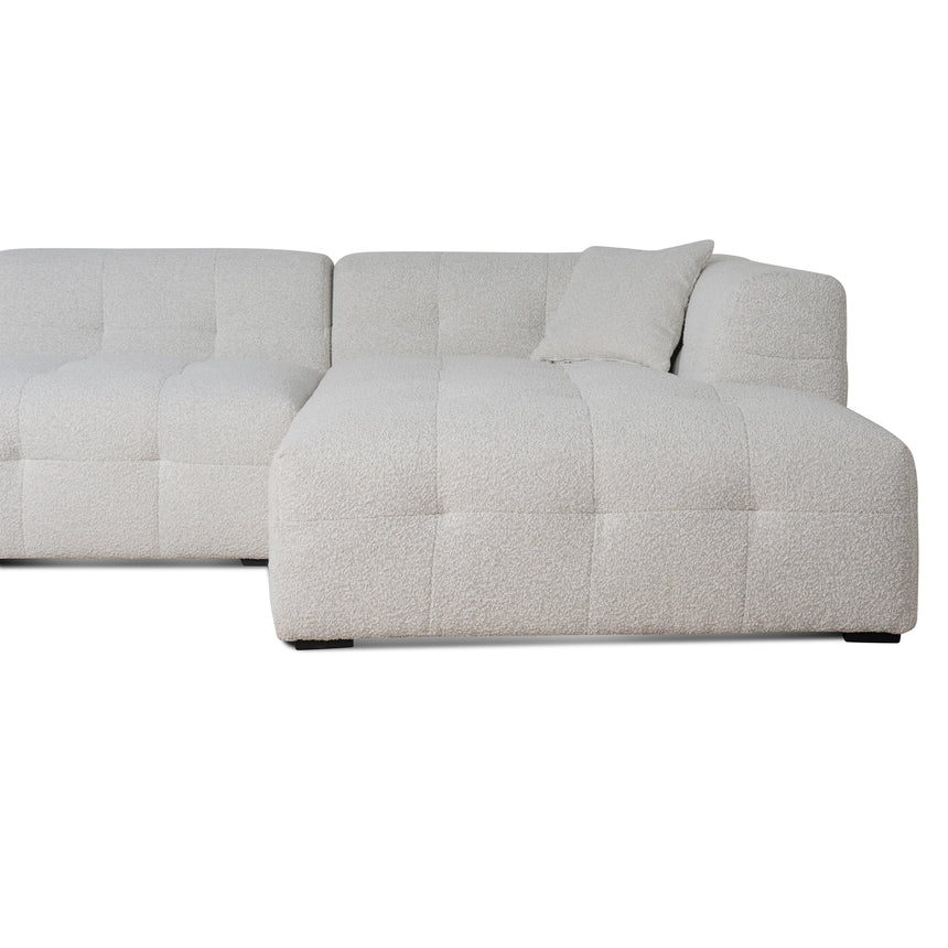 CLC8841-CA 4 Seater Right Chaise Sofa - Pearl Boucle