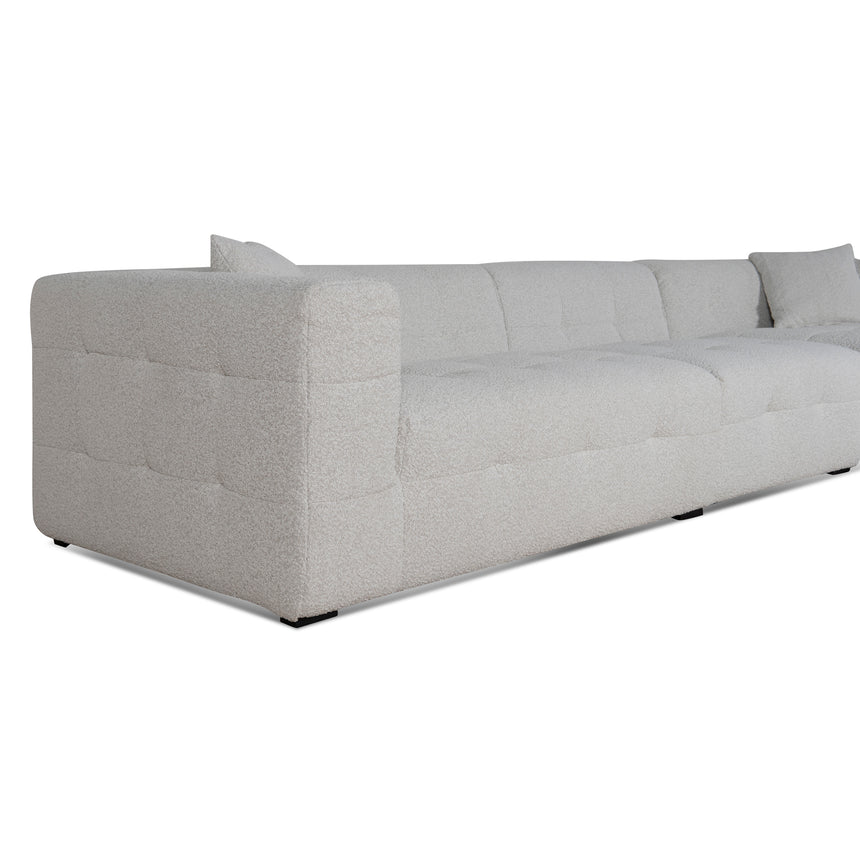 CLC8841-CA 4 Seater Right Chaise Sofa - Pearl Boucle