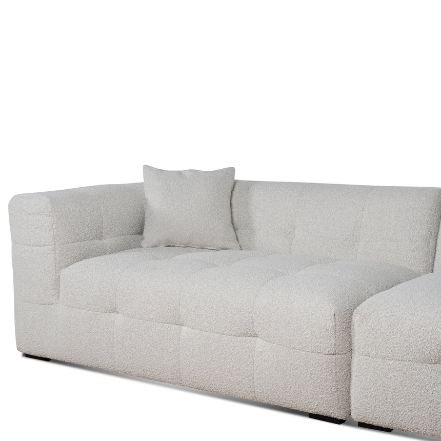 CLC8841-CA 4 Seater Right Chaise Sofa - Pearl Boucle