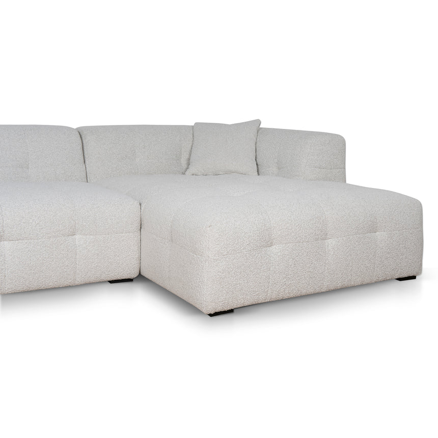 CLC8841-CA 4 Seater Right Chaise Sofa - Pearl Boucle