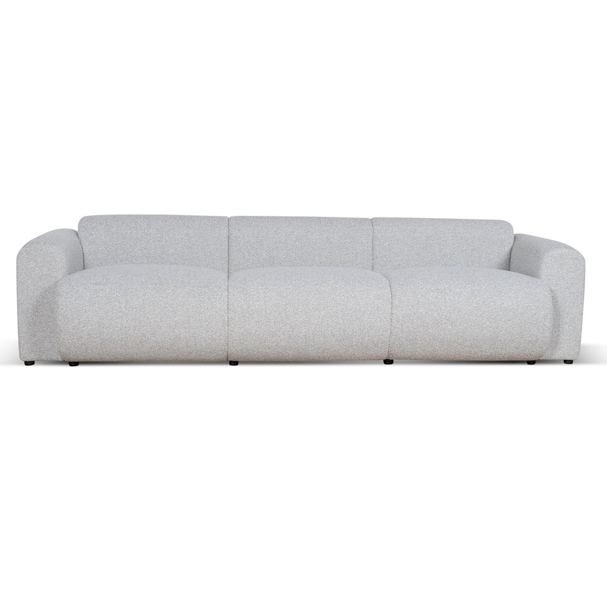 CLC8842-BS 4 Seater Fabric Sofa - Silver Grey Boucle