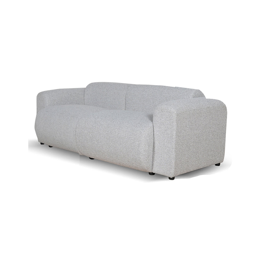 CLC8843-BS 3 Seater Fabric Sofa - Silver Grey Boucle