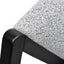 CLC8847-IG Fabric Armchair - Light Grey Fleck - Black Oak