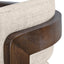 CLC8895-NI Walnut Armchair - Linen