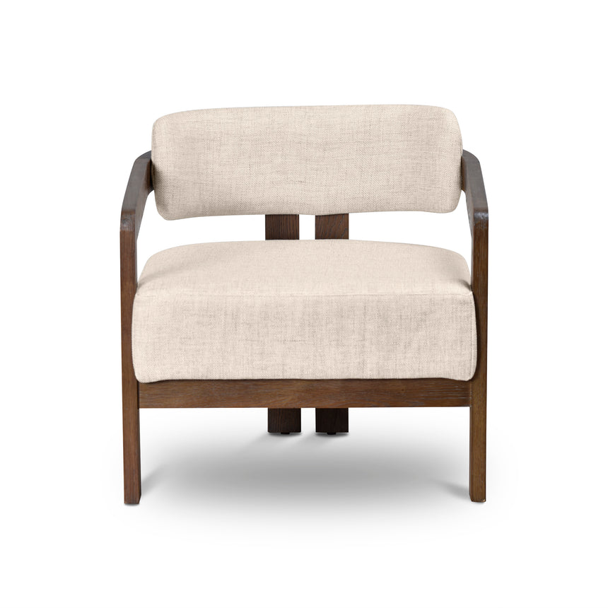 CLC8895-NI Walnut Armchair - Linen