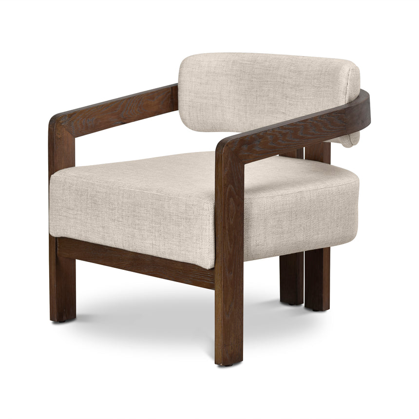 CLC8895-NI Walnut Armchair - Linen