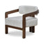 CLC8895-NI Walnut Armchair - Linen