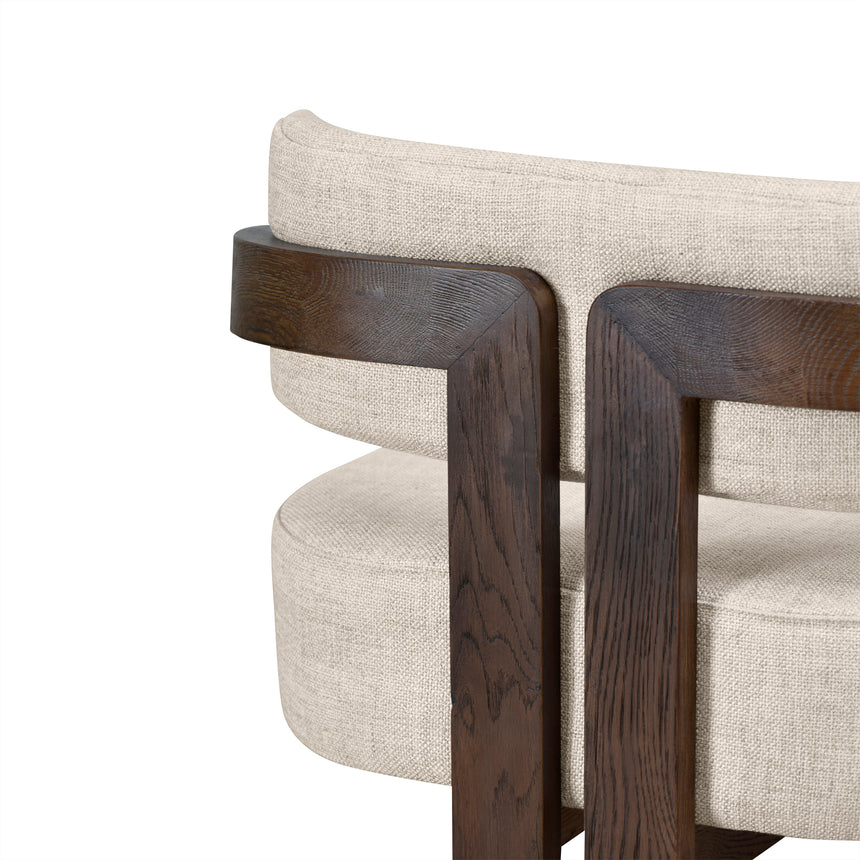 CLC8895-NI Walnut Armchair - Linen