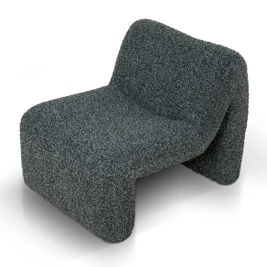 CLC8917-CA Fabric Lounge Chair - Green Boucle