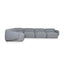 CLC8966-KSO Left Chaise Modular Sofa - Glacier Grey