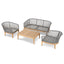 CLS10167-EM 4pcs Outdoor Lounge Set - Grey