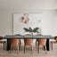 CDT6780-NI 2.4m Elm Dining Table - Full Black