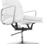 COC103W Low Back Office Chair - White Leather