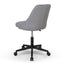 COC8963-UN Grey Fabric Office Chair - Black Base