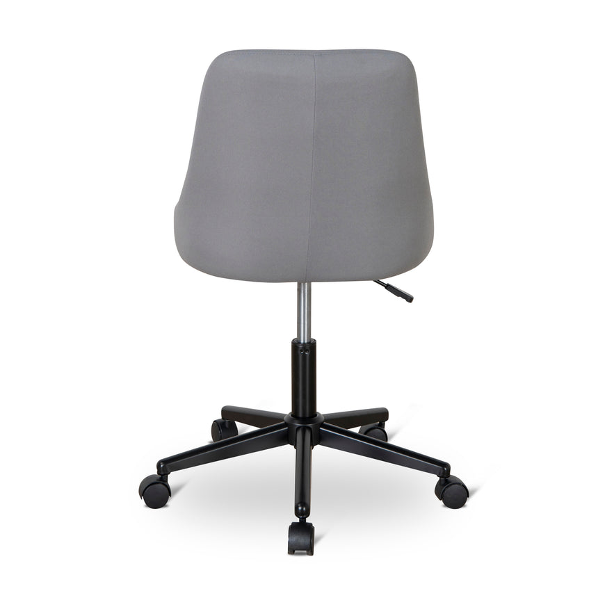 COC8963-UN Grey Fabric Office Chair - Black Base