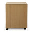 COF2431-SN 2 Drawer Mobile Pedestal - Natural