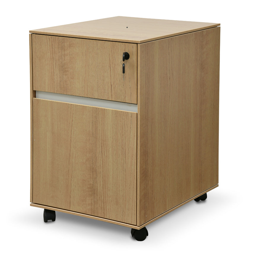 CDT10036-NI 1.83m (H) Ash Curve Cabinet - Natural