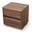 CST10061-DW 50cm Bedside Table - Walnut