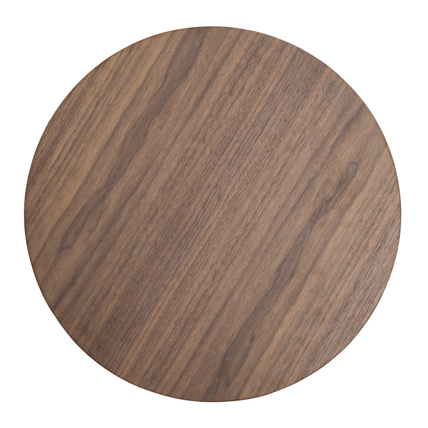 CST10178-DW 49.5cm Round Side Table - Walnut