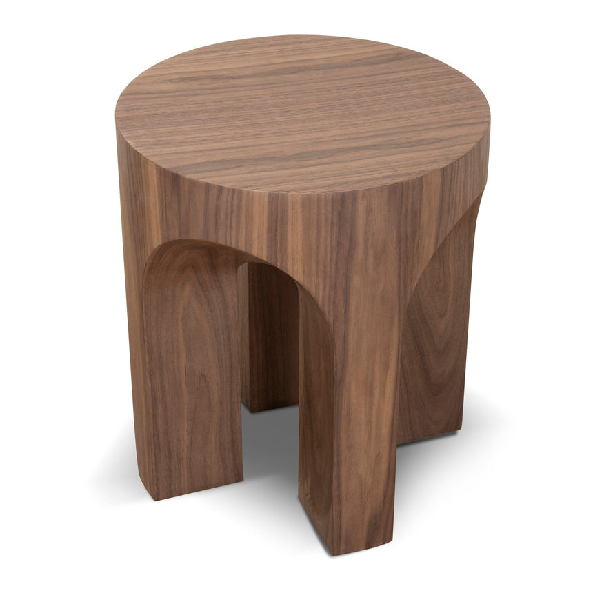 CST10178-DW 49.5cm Round Side Table - Walnut