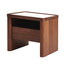 CST10241-IG Glass Top Bedside Table - Walnut