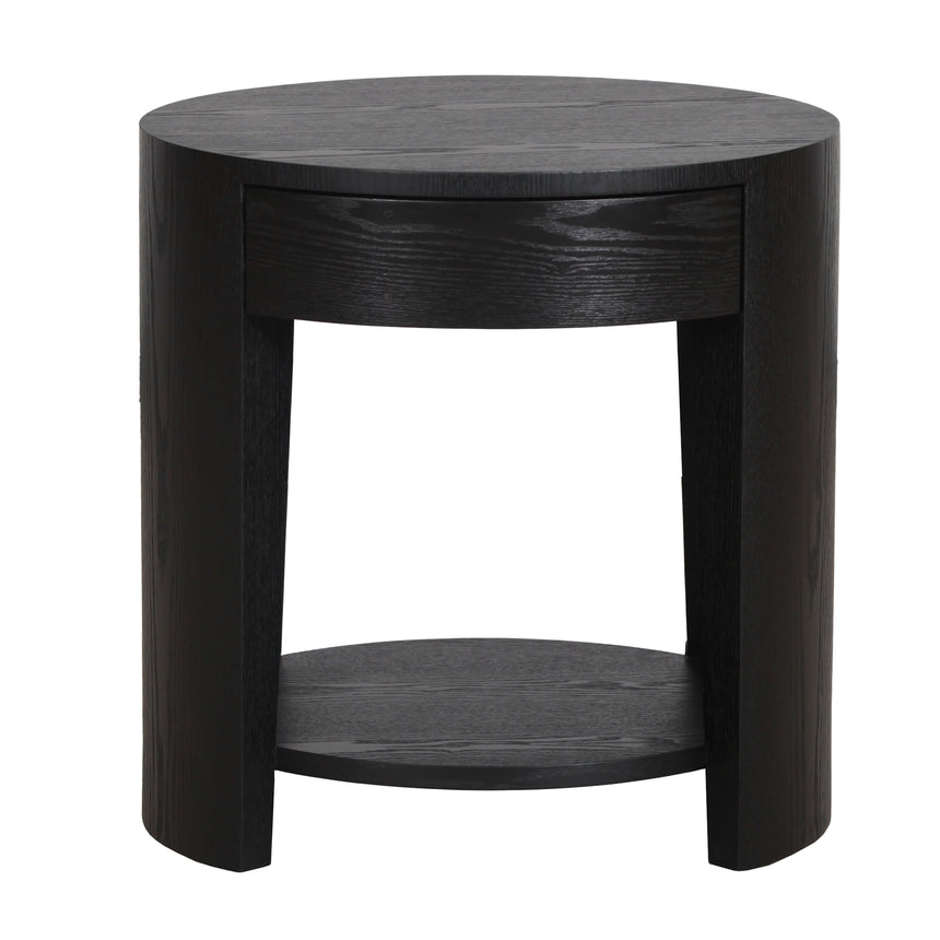 CST10281-DW 55cm Side Table - Full Black