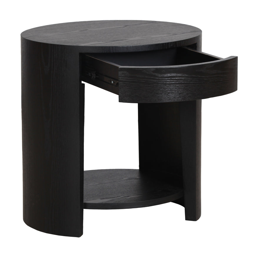 CST10281-DW 55cm Side Table - Full Black