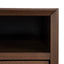 Ex Display - CST221WAL-VN SQ Wooden Bedside Table - Walnut