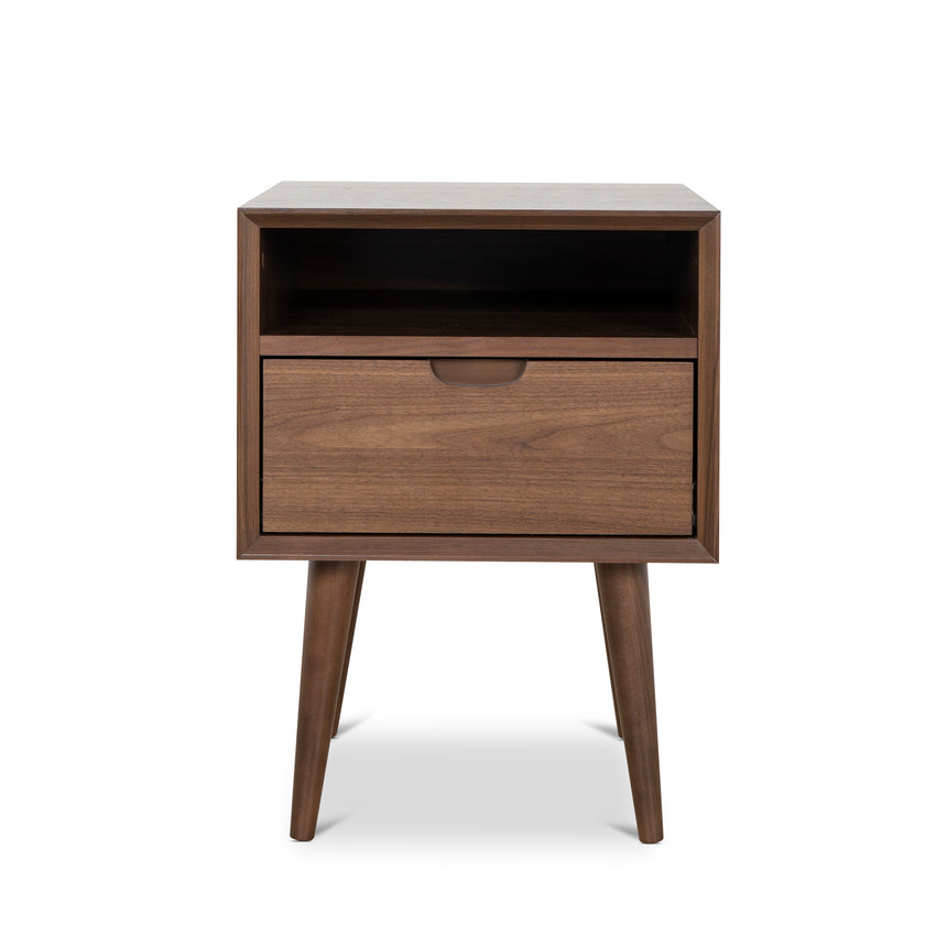 Ex Display - CST221WAL-VN SQ Wooden Bedside Table - Walnut