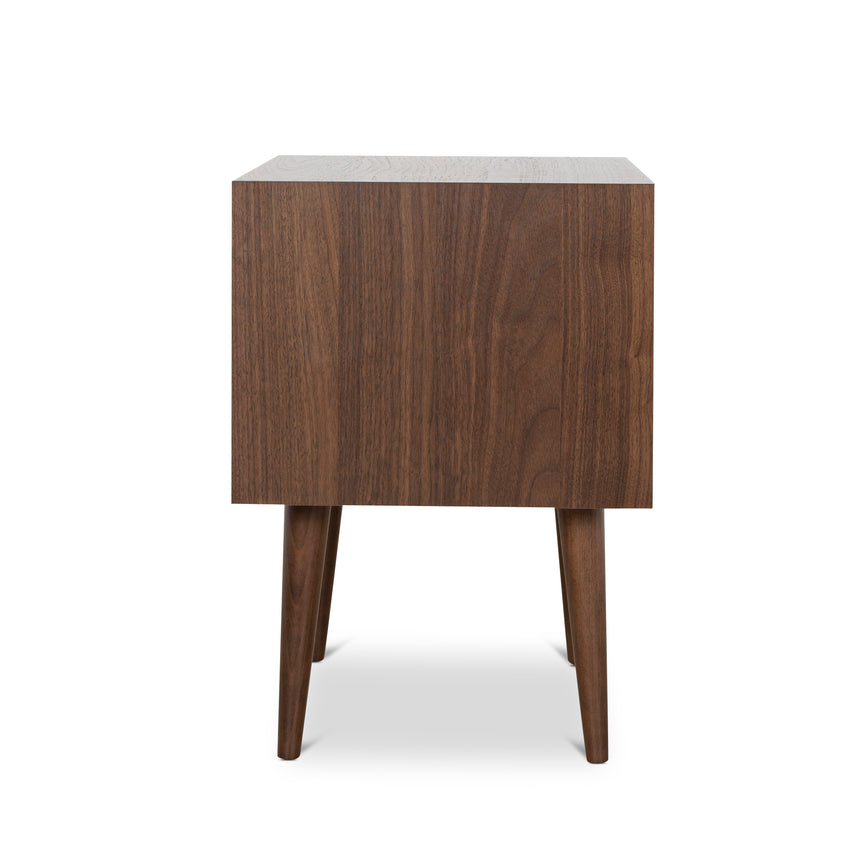 Ex Display - CST221WAL-VN SQ Wooden Bedside Table - Walnut