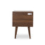 CST221WAL-VN SQ Wooden Bedside Table - Walnut