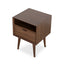 Ex Display - CST221WAL-VN SQ Wooden Bedside Table - Walnut