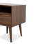 Ex Display - CST221WAL-VN SQ Wooden Bedside Table - Walnut