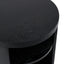 Ex Display - CST8084-BB Round Wooden Bedside Table - Black Mountain