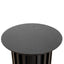 CST8589-CN Round Side Table - Black Oak