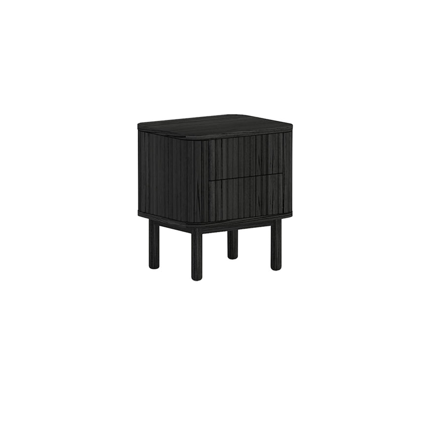 CST8628-KD Bedside Table - Full Black