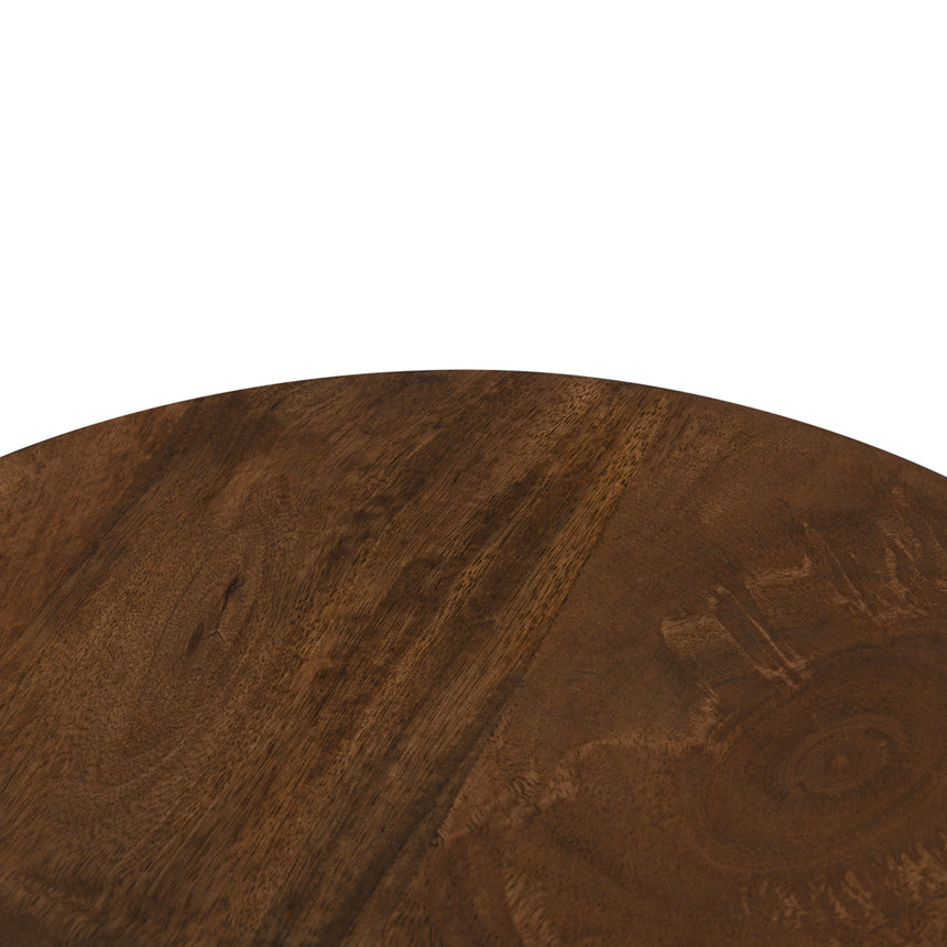 CST8720-RB 40cm Round Side Table - Walnut