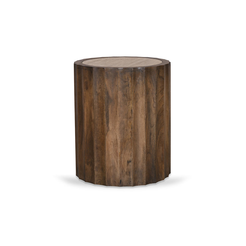 CCF8657-NA 100cm Elm Round Coffee Table - Natural