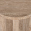 CST8728-RB 45cm Travertine Top Round Side  Table