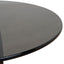 CST8790-NY 50cm Round Glass Side Table - Full Black