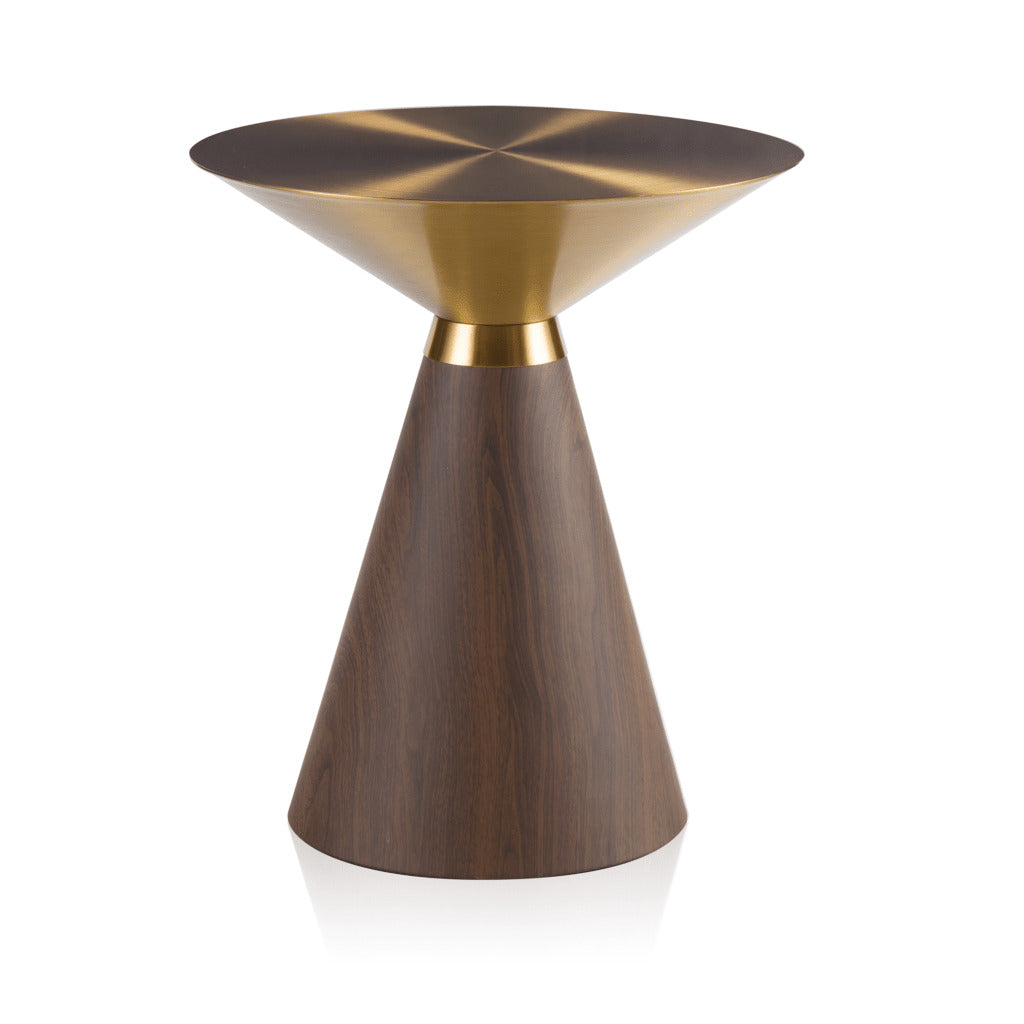 Side Tables Australia Round Glass Wooden Side Tables Calibre   ST8792 NY49cmSideTable Walnut 1920x2100 Crop Center 