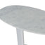 Ex Display - CST8793-NY 60cm Marble Side Table - White Base