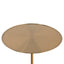 CST8795-NY 45cm Travertine Side Table - Brushed Gold